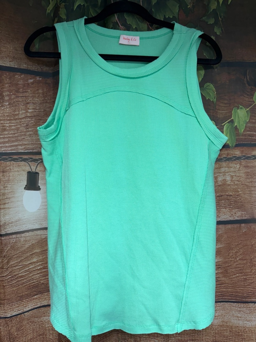 NWOT Knit Sleeveless Tank Top - Mint by Kady & Co.